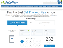 Tablet Screenshot of myrateplan.com